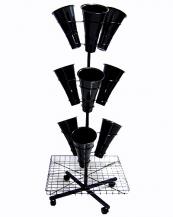 #6419Vases Rotate Flower Rack